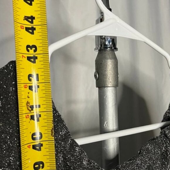 ✨ Sparkly Black Metallic Ruched Cocktail Dress 2XL ✨ - Picture 5 of 9